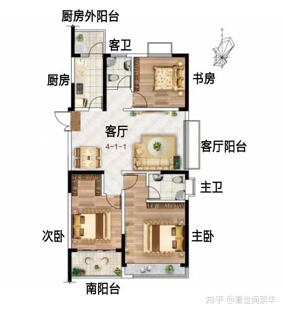 户型平面图优缺点分析图片