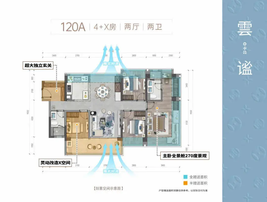 第四代住宅:125㎡创新户型,四房空间尺度,越来越“卷 ”,媲美市场143产品 - 知乎