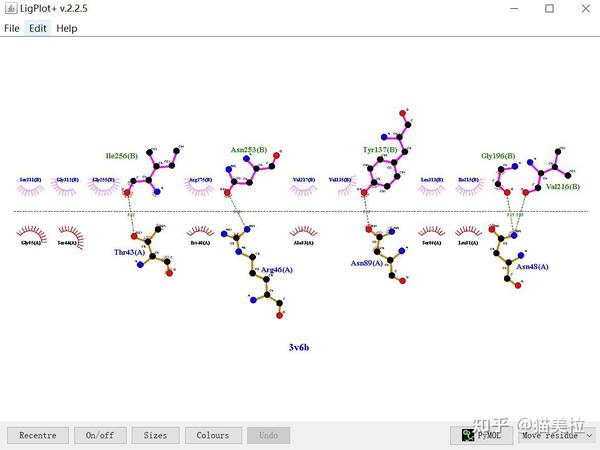 分子对接结果可视化：LigPlot的安装和作图 - 知乎