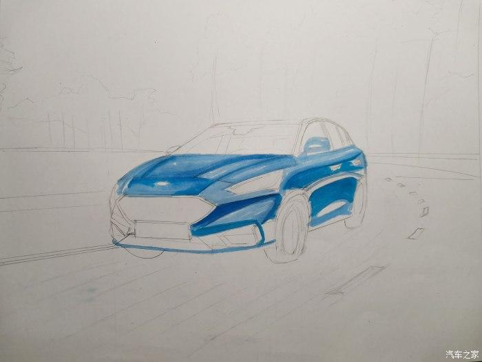 我的z态度手绘福特最强小钢炮福克斯st