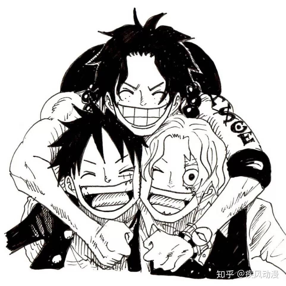 壁纸艾斯萨博路飞三兄弟听着路飞总有一天要出海比谁都要自由