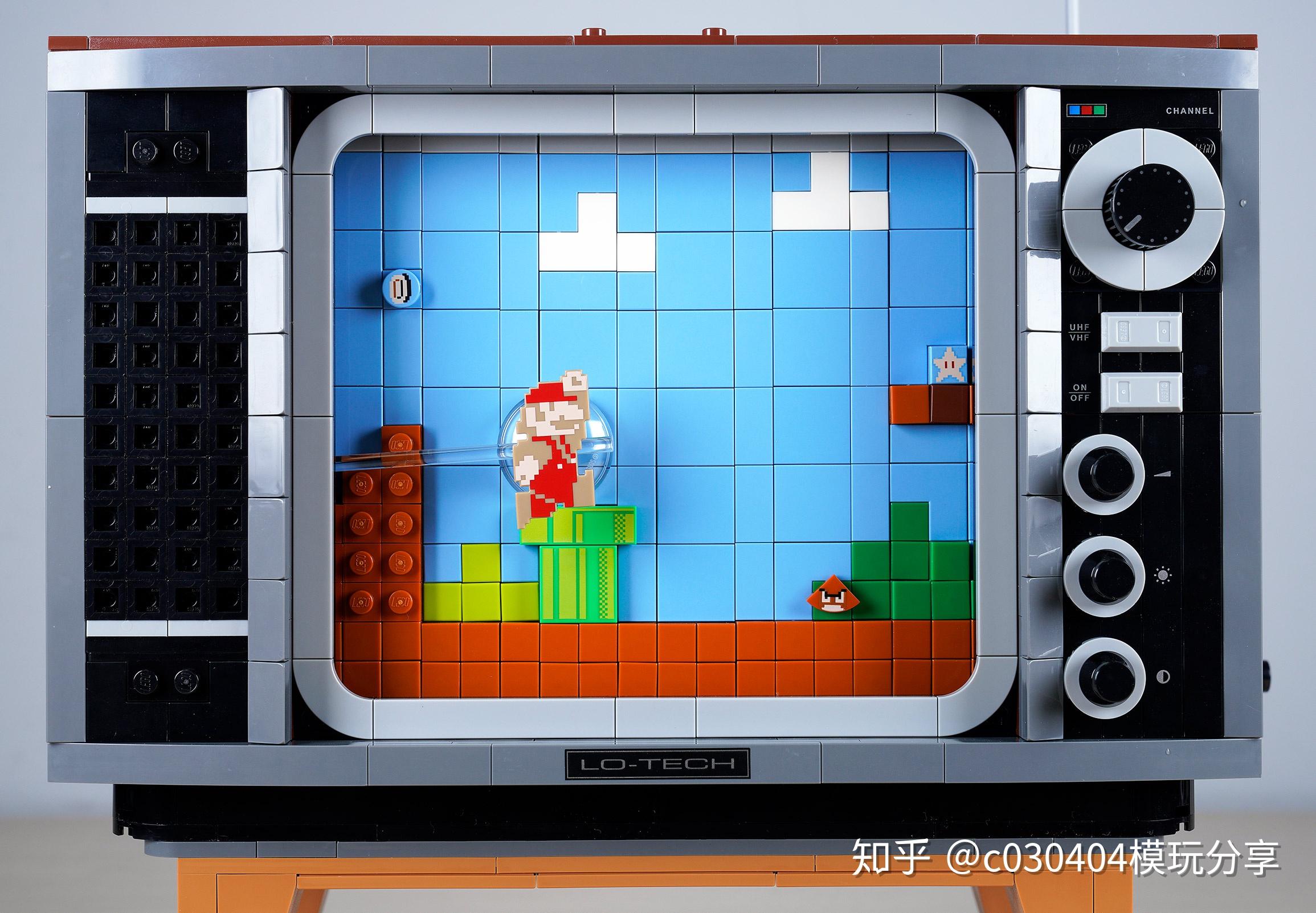 【快展示】乐高 71374 任天堂 nes 游戏机 复古电视 lego 4k画质_哔哩