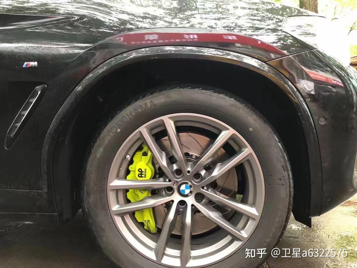 宝马x3刹车改装ap8520大六活塞定制荧光绿卡钳颜色