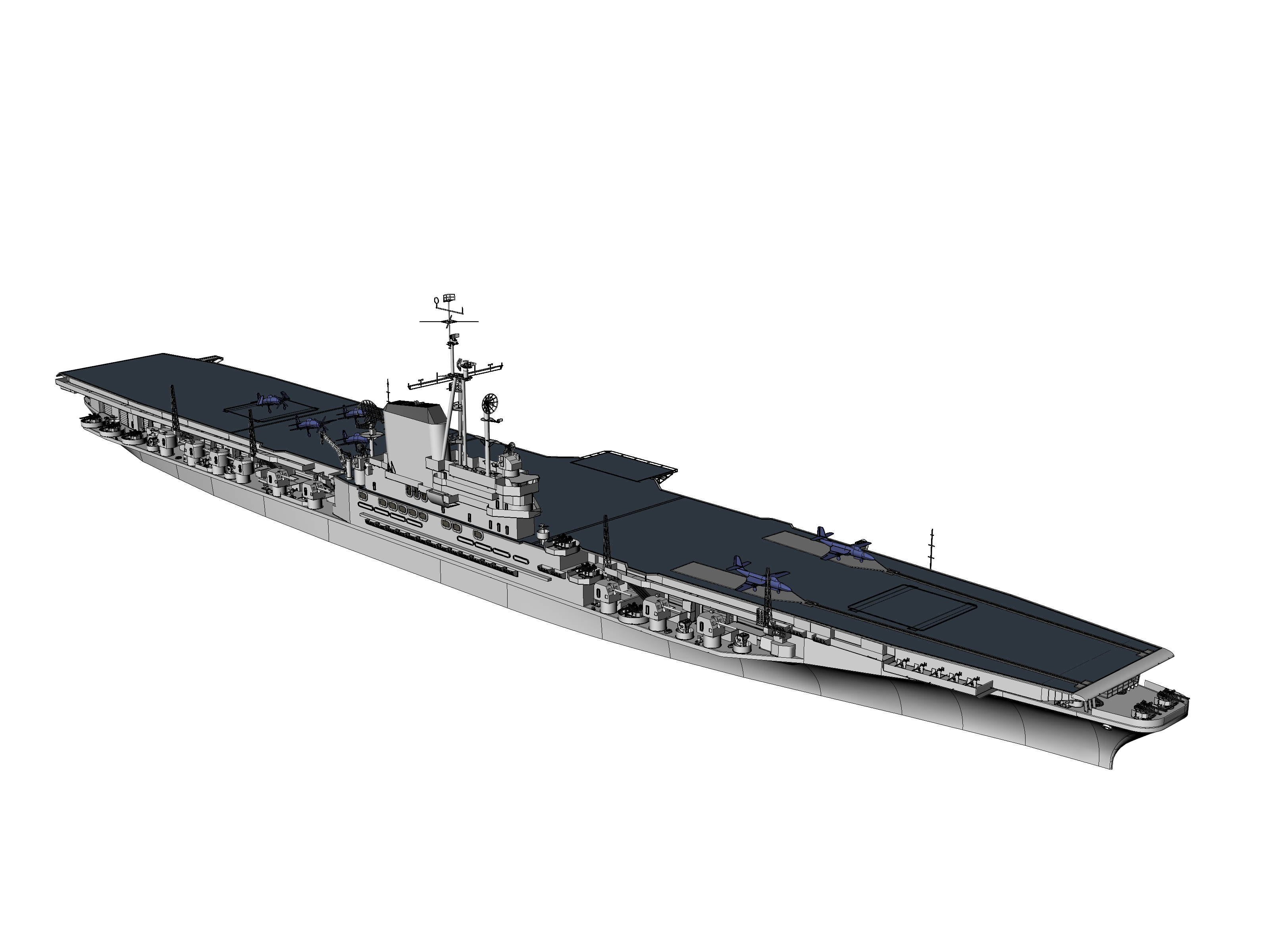 美国海军中途岛号航母早期状态1:700模型建模16 人赞同了该文章andre