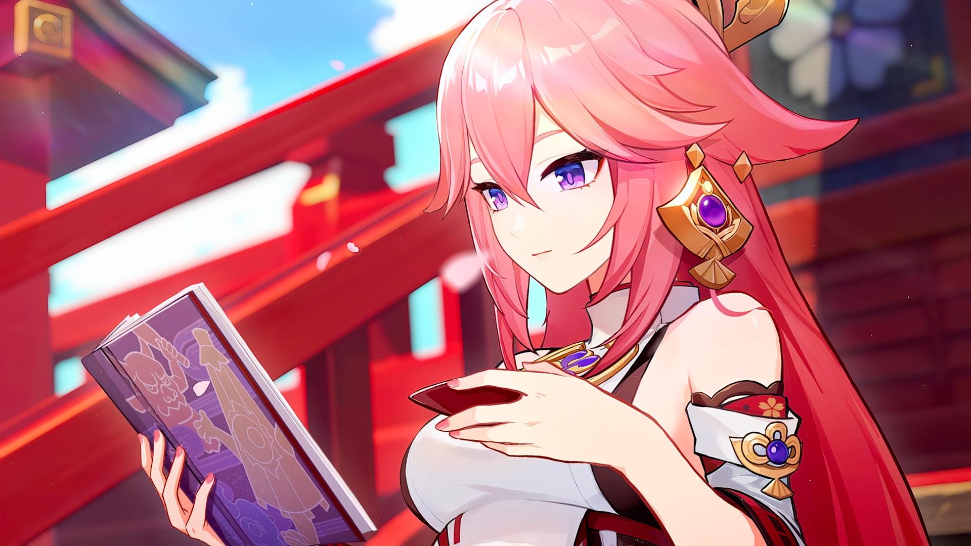 大家有没有八重神子的图分享一下? - 知乎