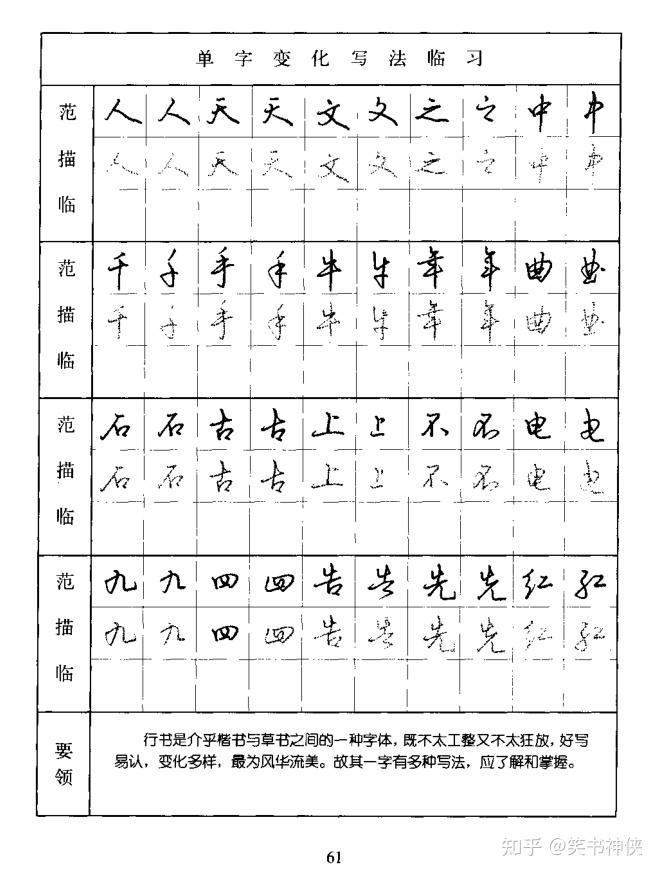 沈鸿根硬笔行草字帖分享