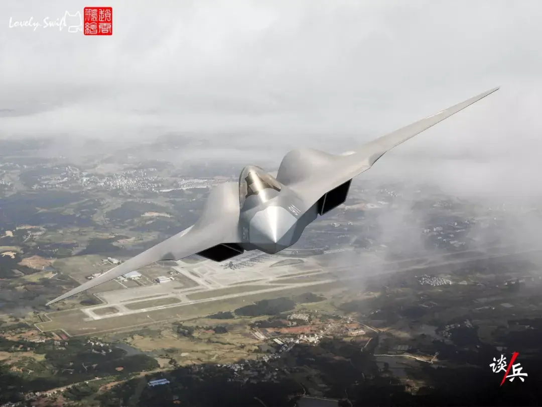 cg图没有明显尾翼的法国六代机