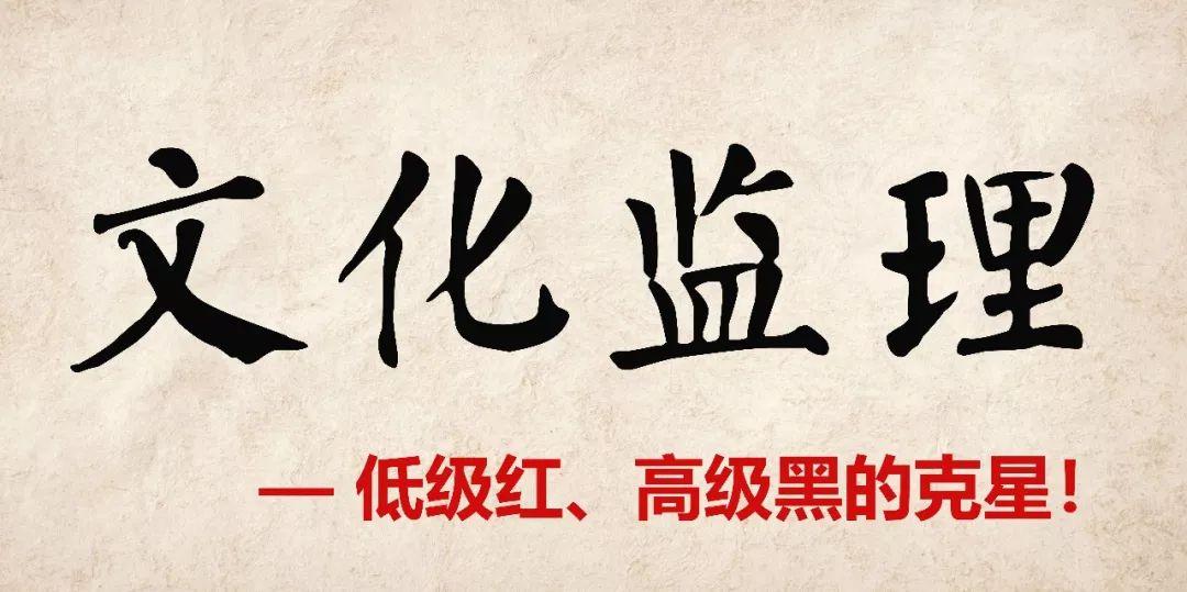 文化监理是低级红高级黑的克星