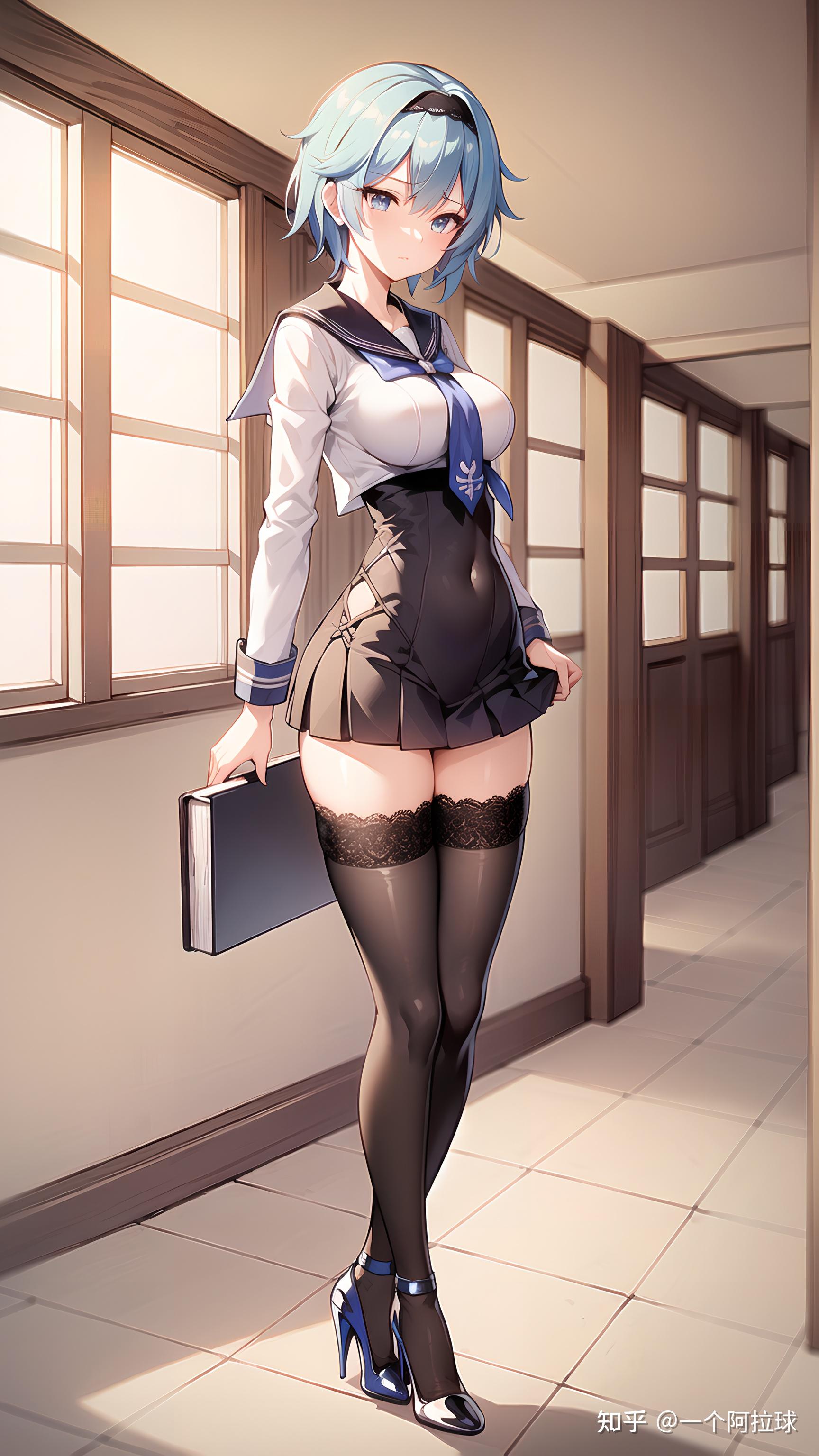超好看的原神壁纸 | 优菈小姐姐穿jk制服 手机电脑二次元游戏壁纸