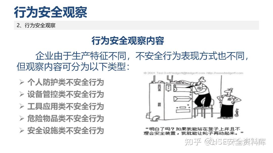PPT | 【课件】两种安全管理工具-行为安全分析和行为安全观察（64页） - 知乎