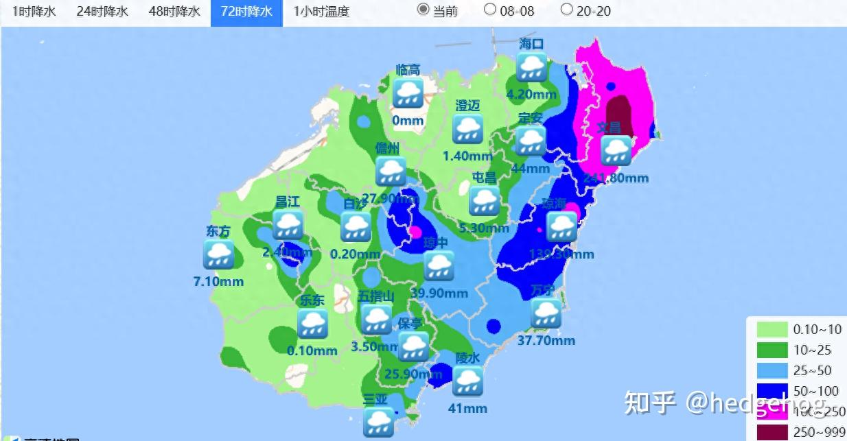 未來一週海南省將有降雨降溫和海上大風天氣過程