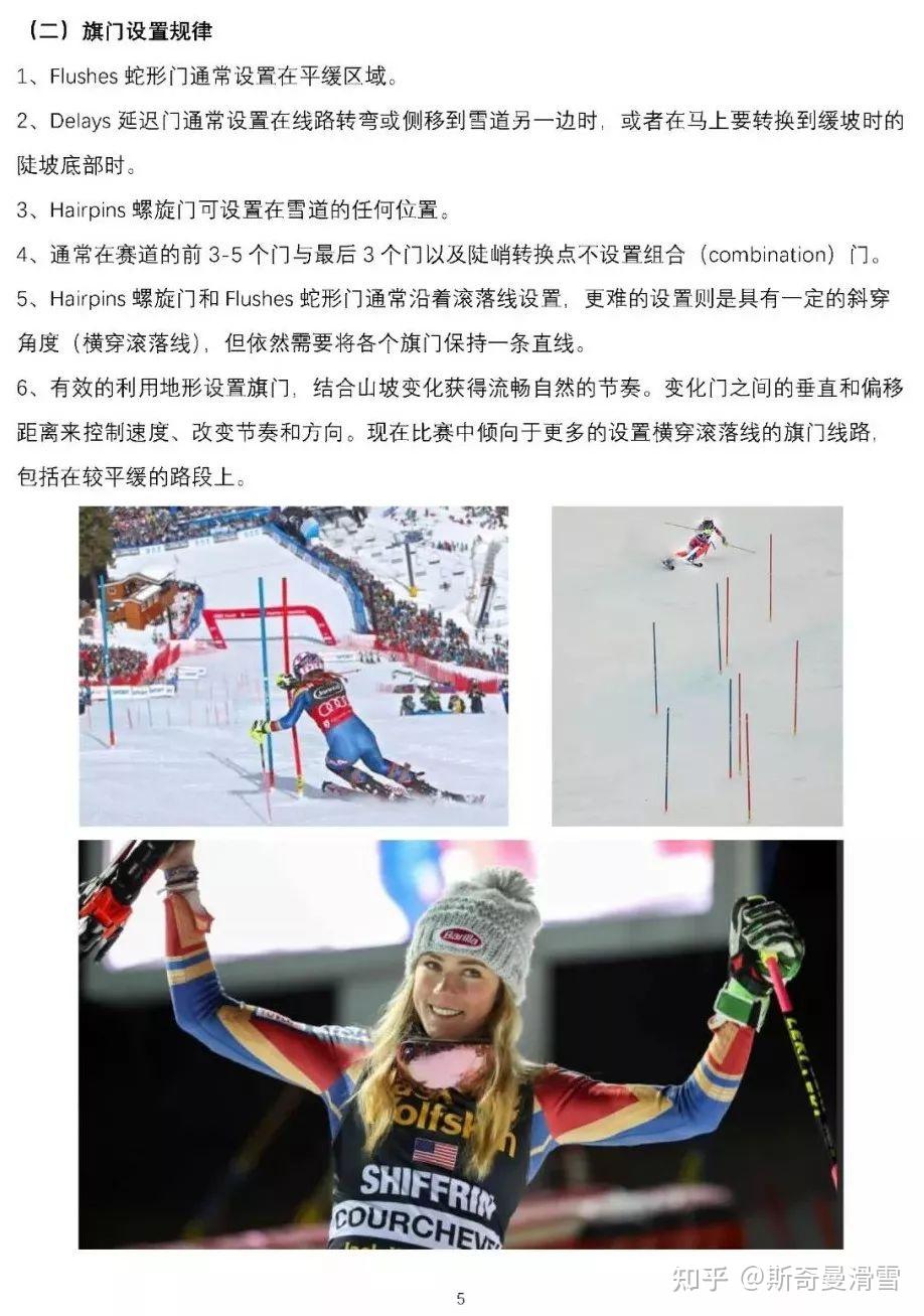 斯奇曼竞技滑雪课堂高山滑雪竞赛旗门基本知识