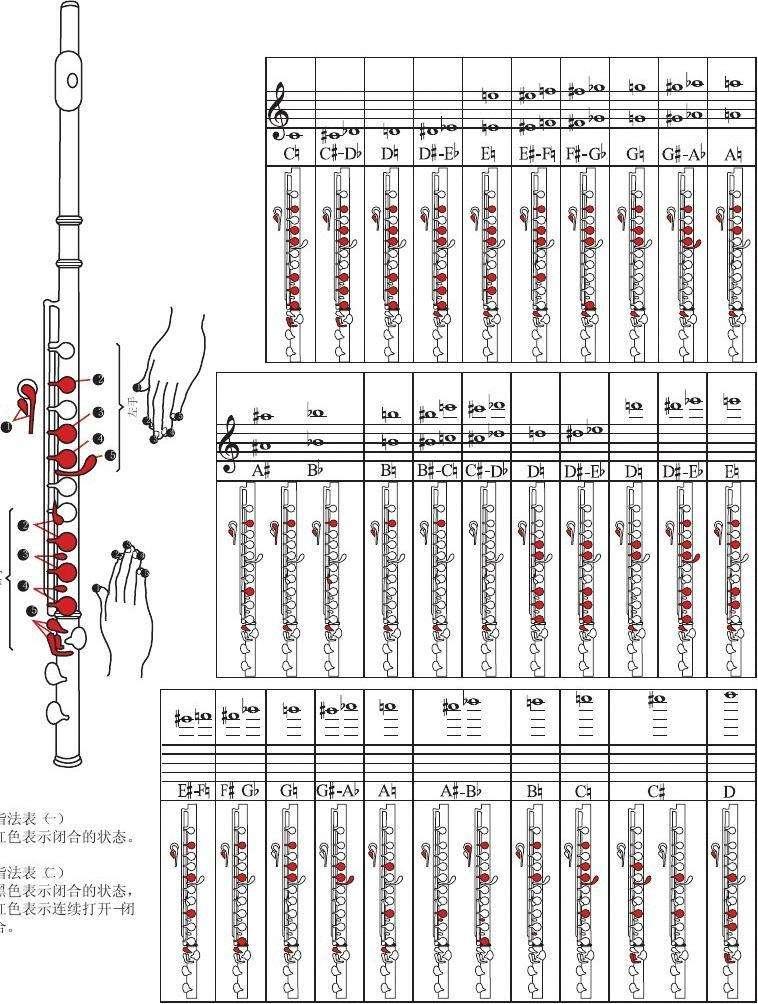 请问长笛次高音re的指法是什么