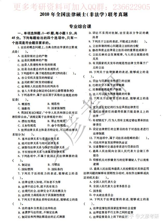 法硕考研