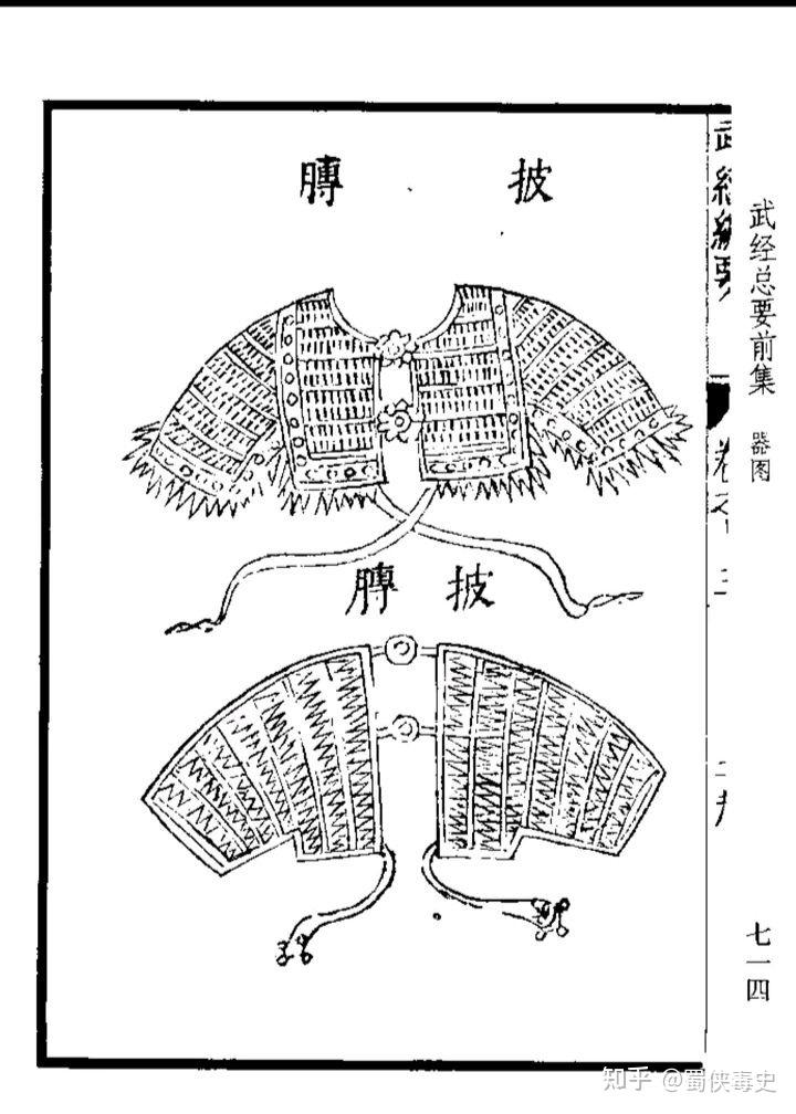 参考《武经总要》甲胄图,分析锁子甲结构
