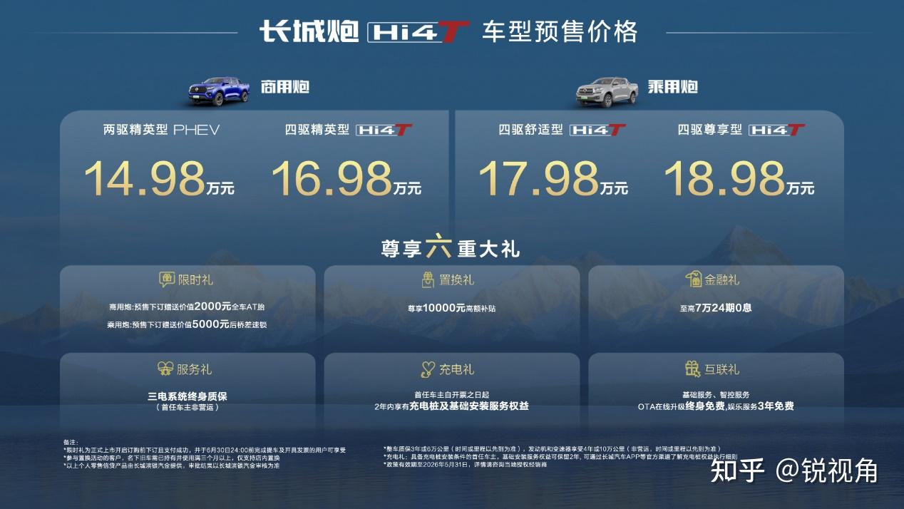 14.98万元起!全场景硬核实力派长城炮Hi4-T正式预售