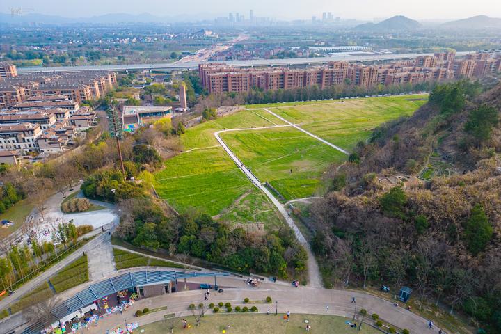 良渚矿坑公园的大草坪回来了山上却一副南泥湾模样令人唏嘘