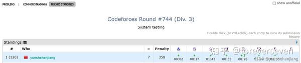 Codeforces Round #744 (Div. 3) A-F 题解 - 知乎