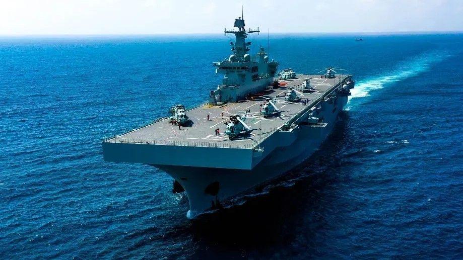 第二艘075型登陆舰登场定名广西号广西网友痛失航母命名权