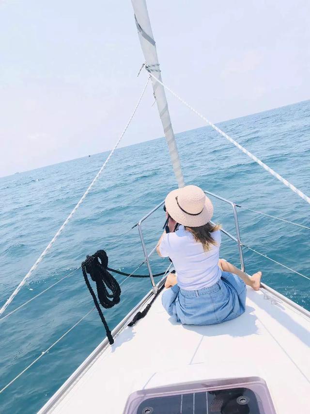 get闺蜜在三亚帆船最美的拍照姿势,喜获1000赞