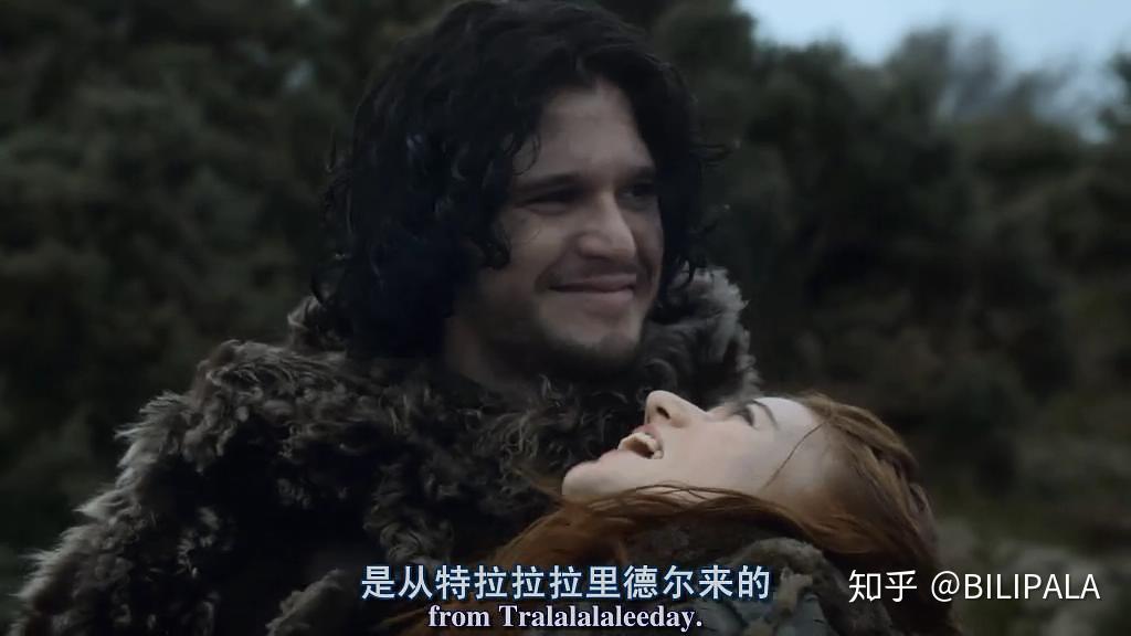 也是在这个过程中,雪诺和耶哥蕊特互生情愫!