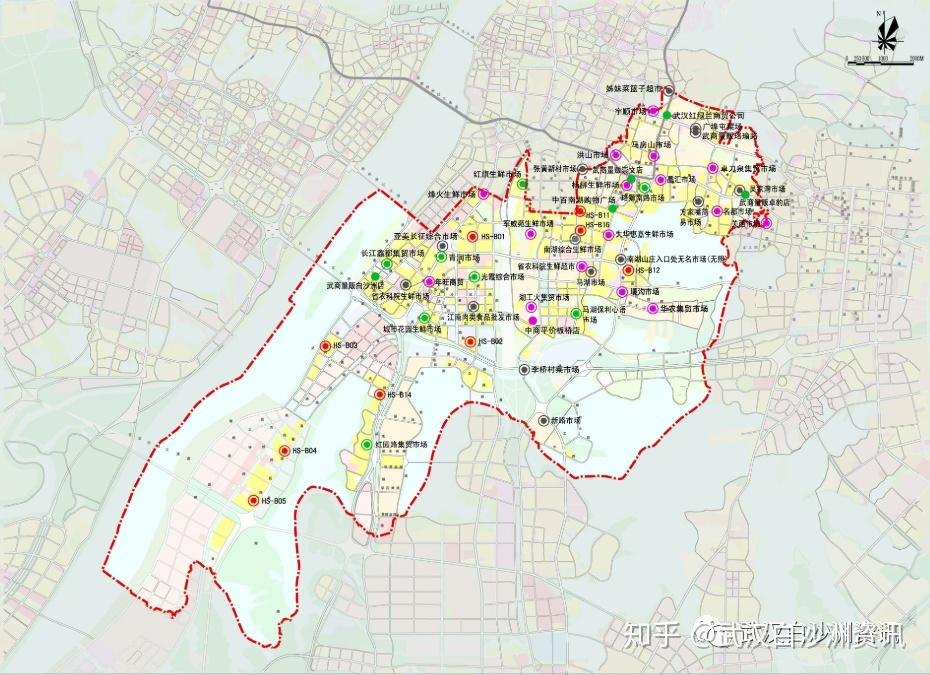 洪山区标准化菜市场布点规划白沙洲青菱街东澜岸两农贸市场标准化改造
