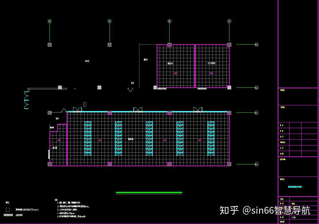 一套非常完整的数据中心机房图例DWG!(平面图、综合布线、系统图、大样图) - 知乎