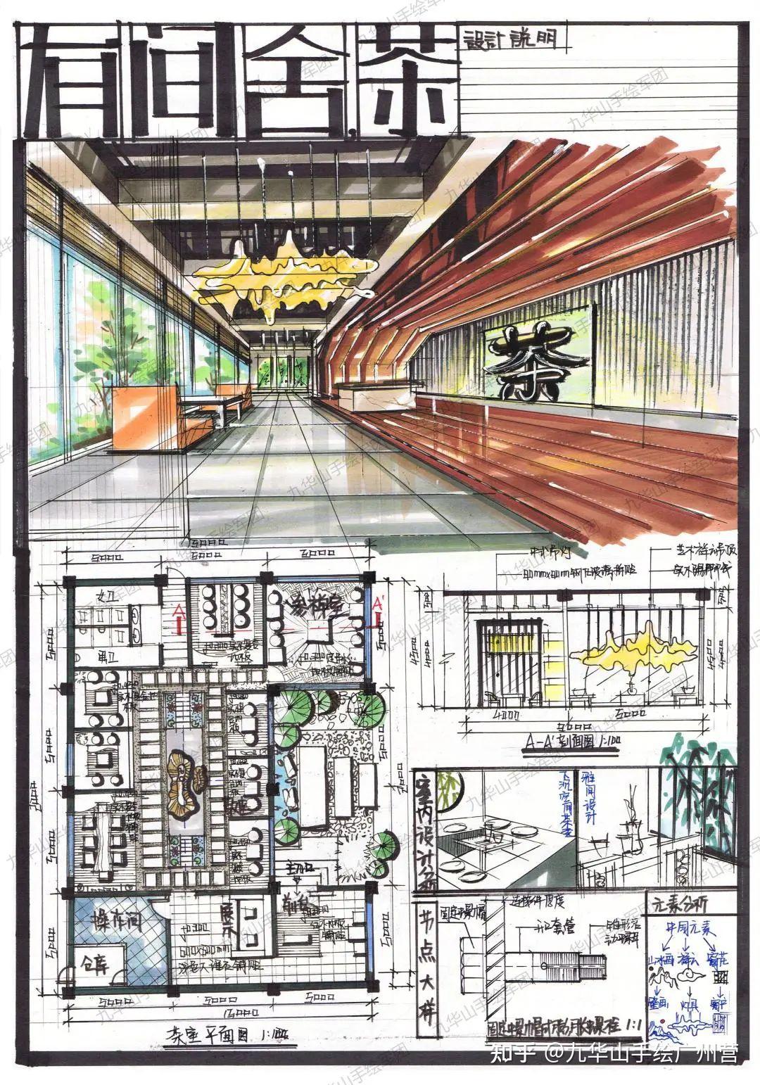 室内设计考研专题|餐饮空间快题设计分析——茶室空间 - 知乎