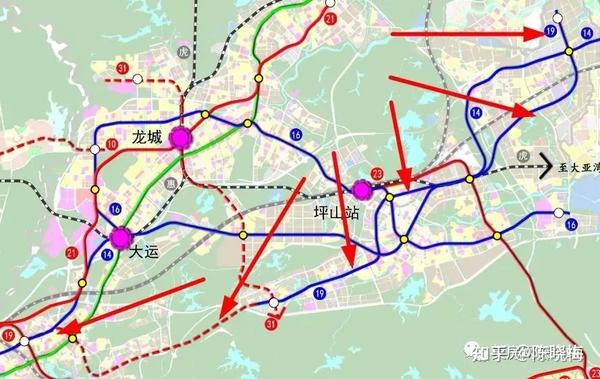 深圳地铁线路图（最详细，1-33号线），附高铁与城际线路图，持续更新  第41张