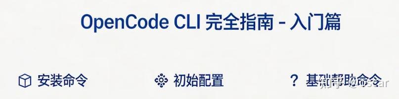 OpenCode CLI 完全指南：从命令行到远程开发 - 知乎