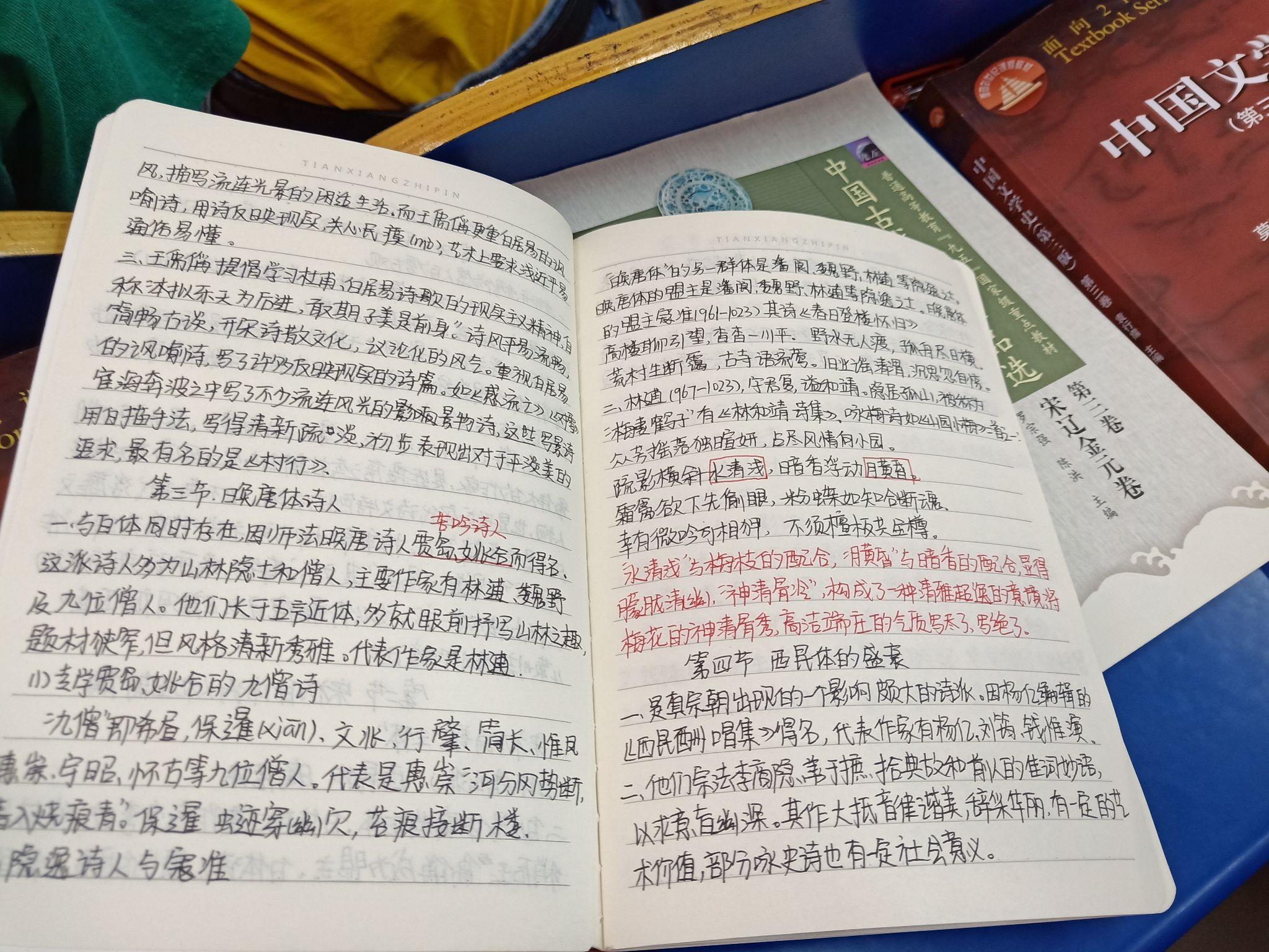 汉语言文学专业的笔记是什么样子的