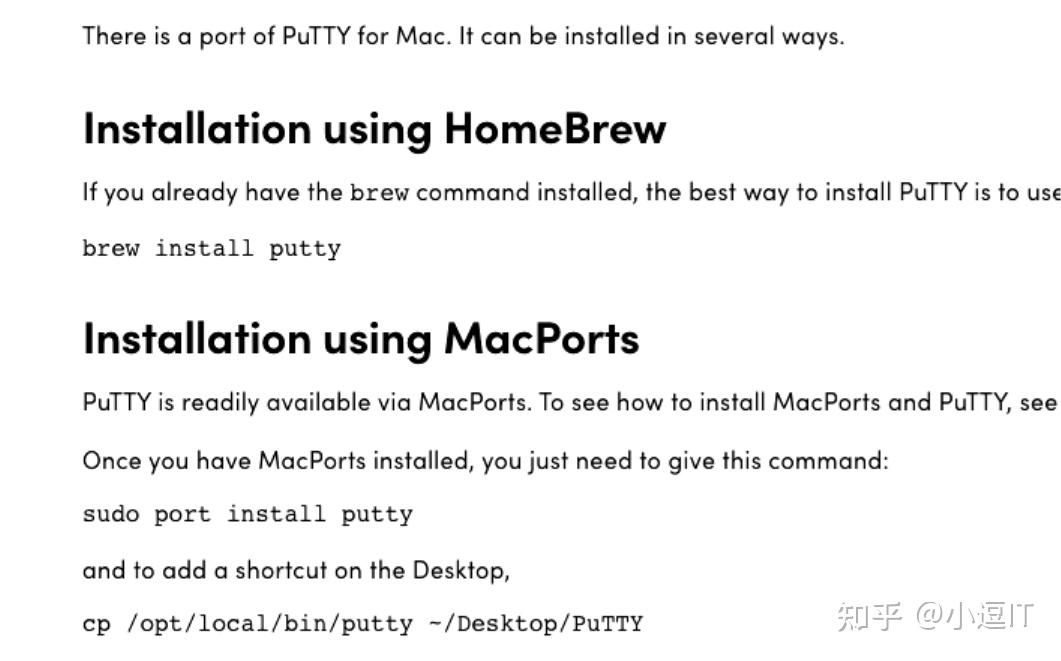 Macos putty ssh 