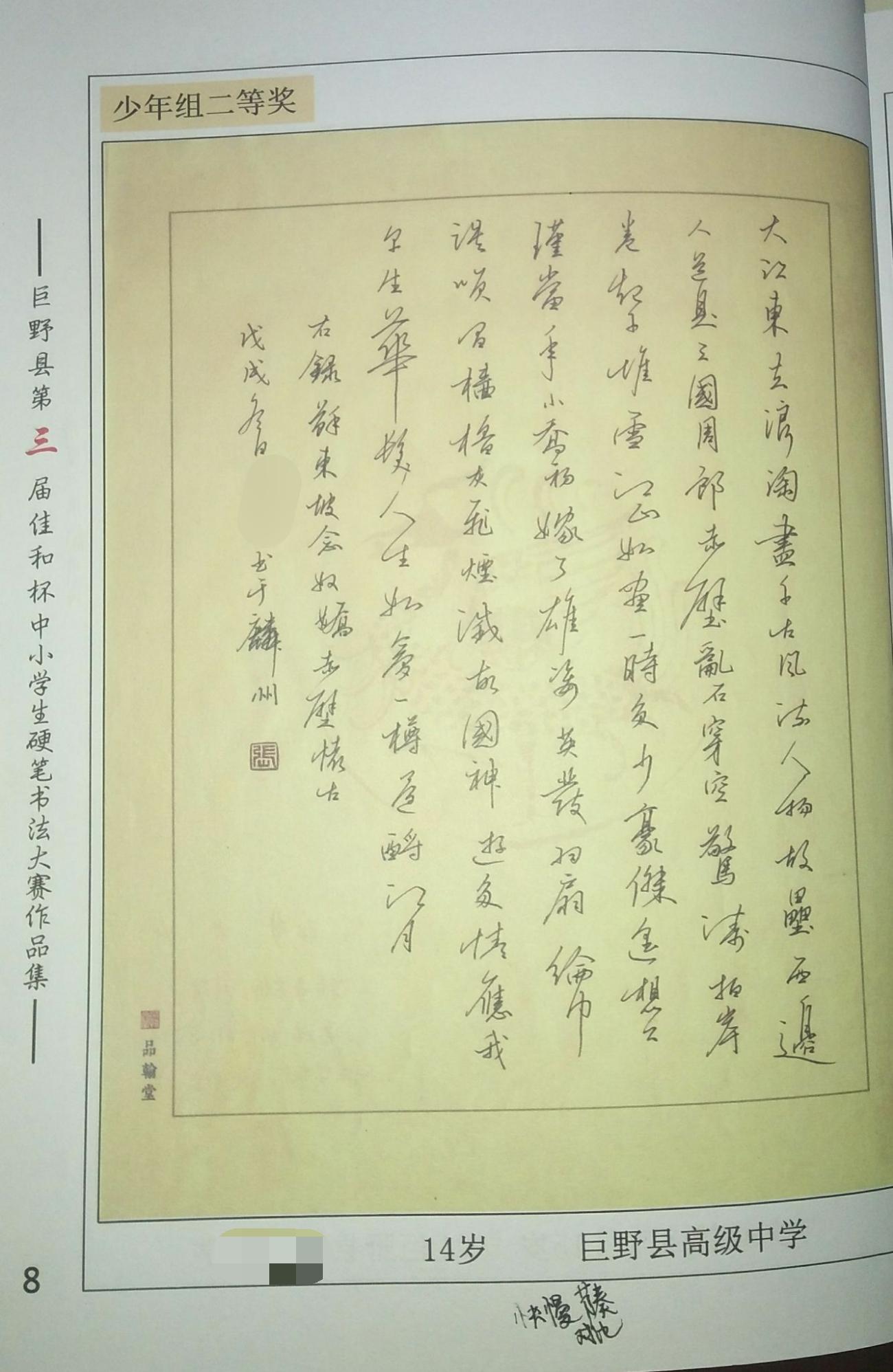 你見過的最漂亮的硬筆書法是什麼樣的