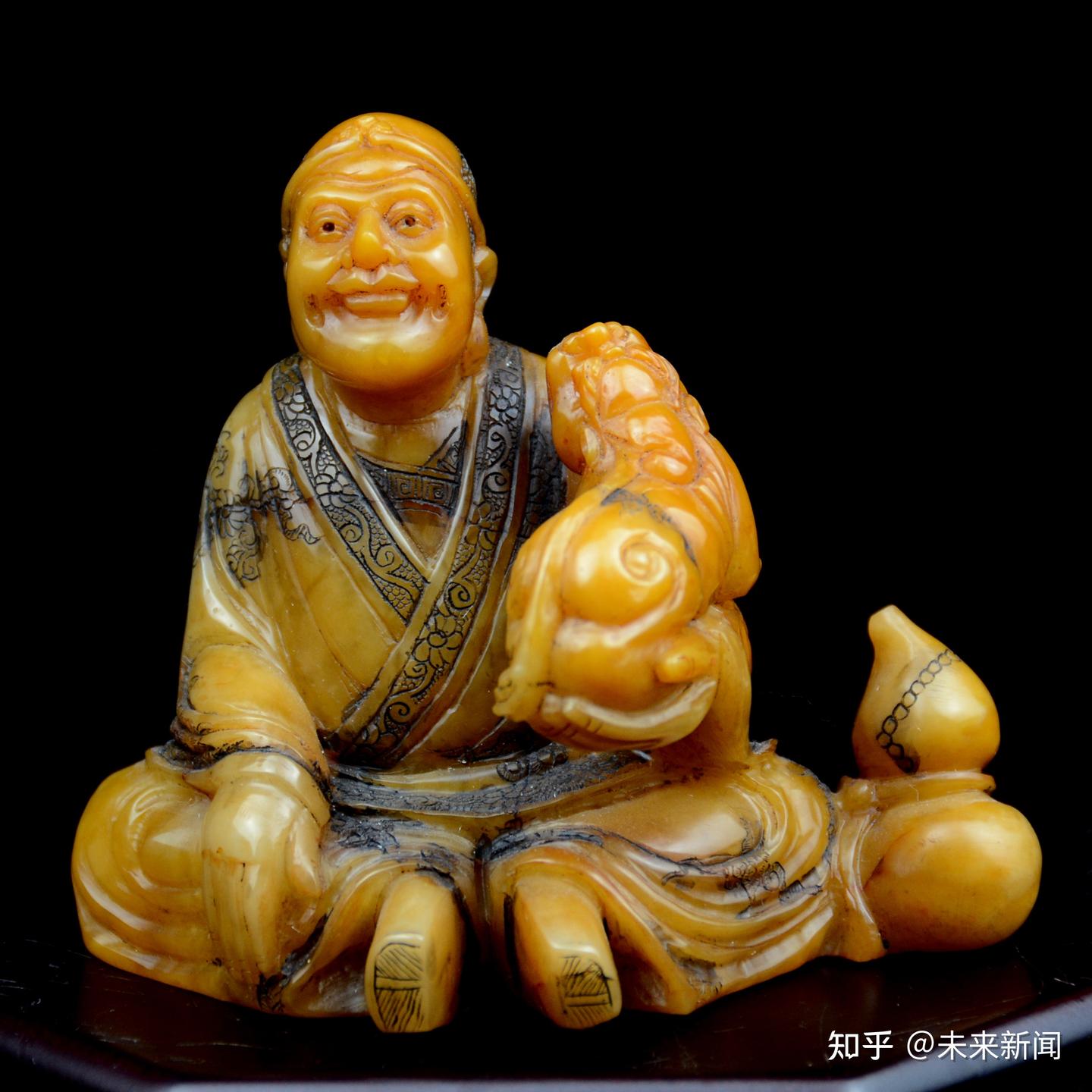 ♦中国 寿山石 巴林石 牛形 文鎮 文房四宝 古玩 古美術品 アンティーク骨董品 全球首次！寿山石收藏家黄坚展出清代早期寿山石雕作品《十八罗汉