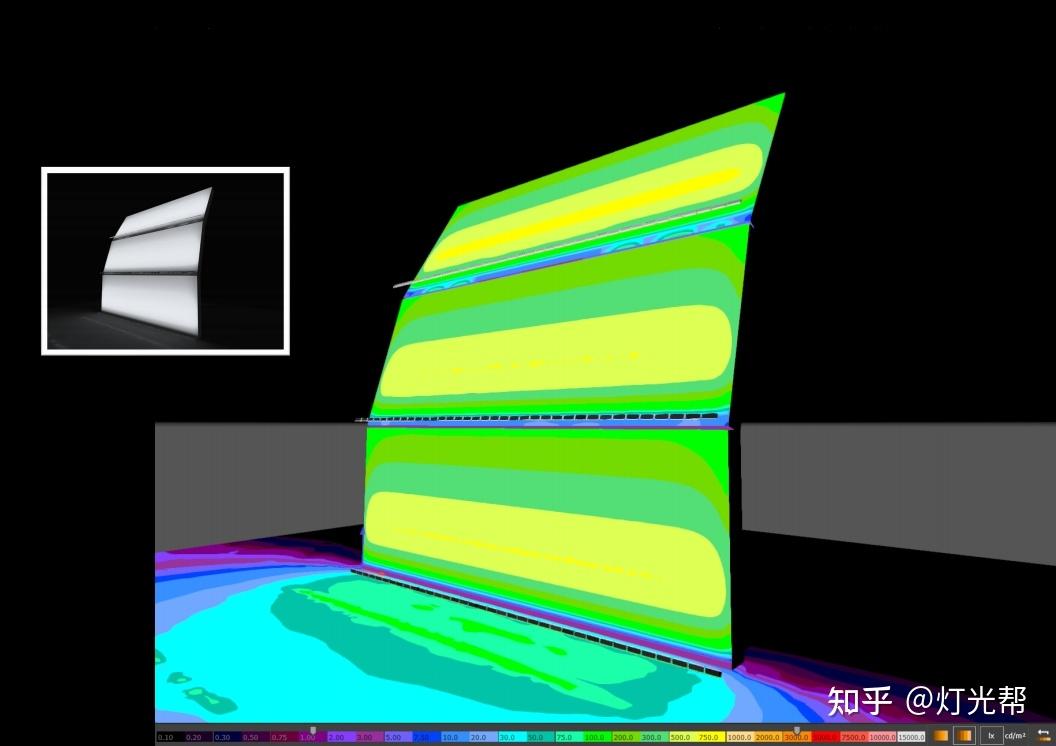 选择与幕墙结构相契合的线性投光灯,定制调整发光曲线,将方案纯粹的
