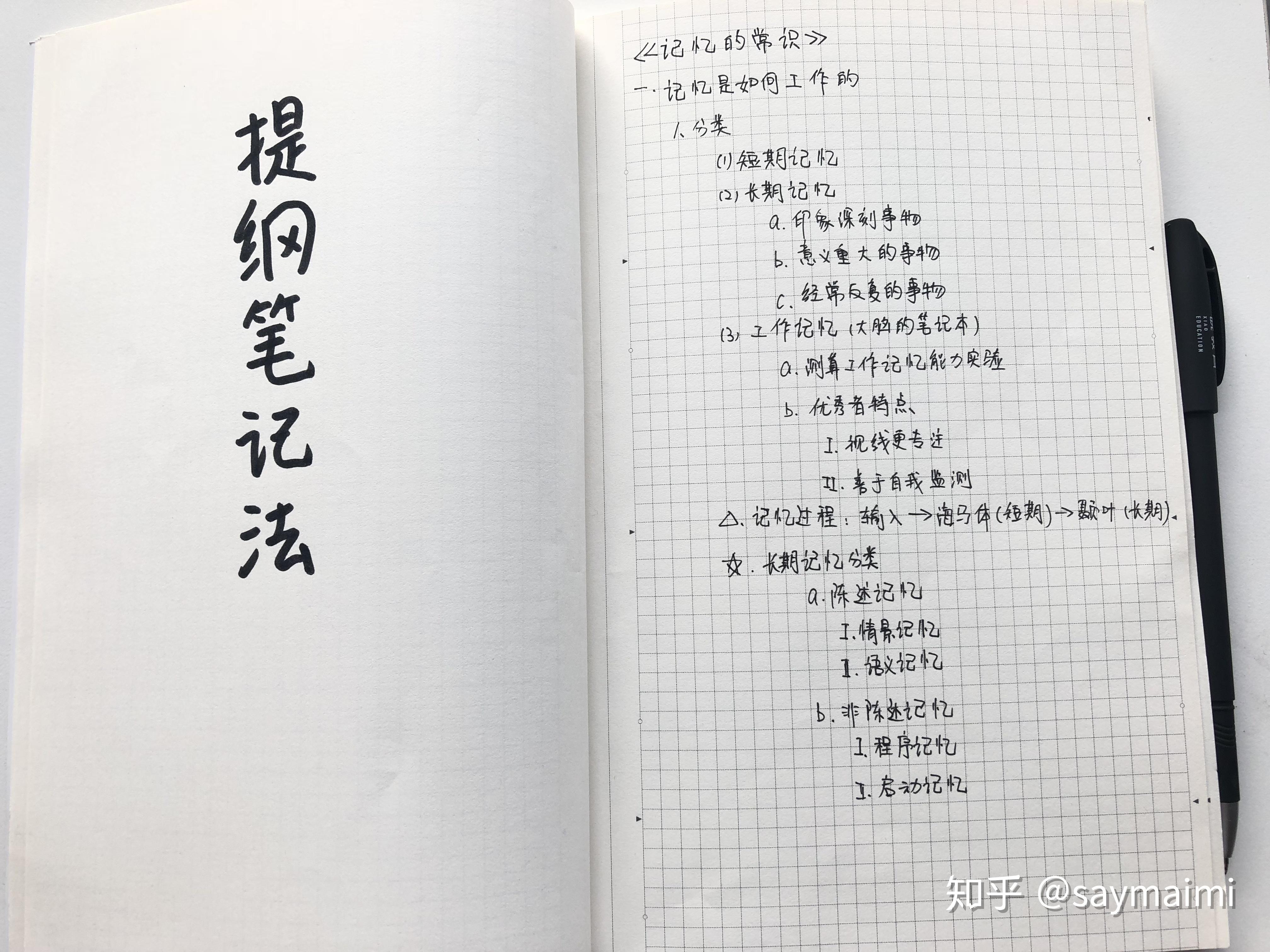 提綱筆記法特別適合整理結構性較強的知識,比如歷史,地理,生物或課