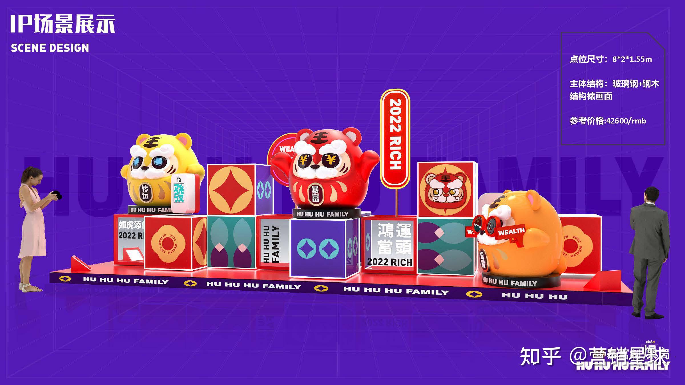 2022虎年暴富制燥局五虎临门ip春节双旦美陈方案58p