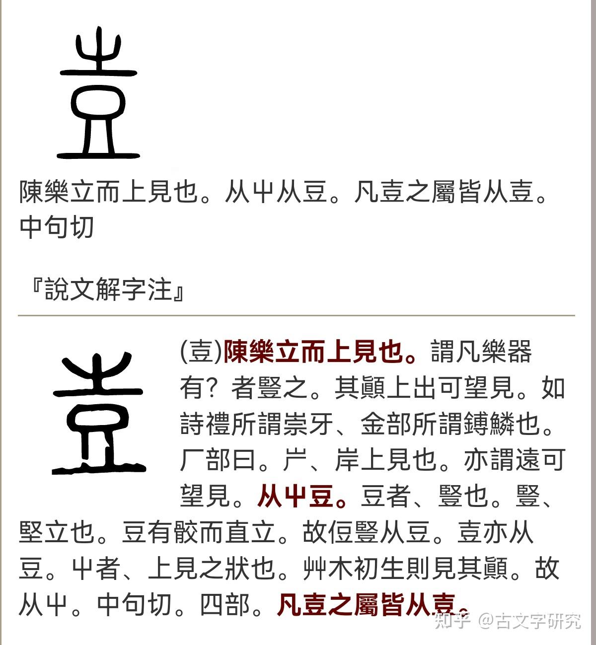 壴字怎么读？其古文字怎么写？构形是什么？ - 知乎