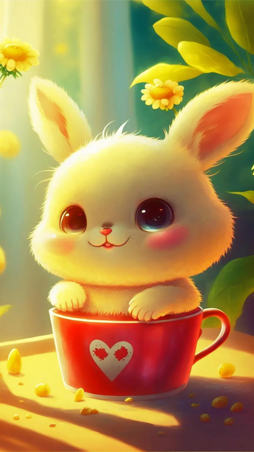 各位大神,有没有可爱的兔兔壁纸呀? - 知乎