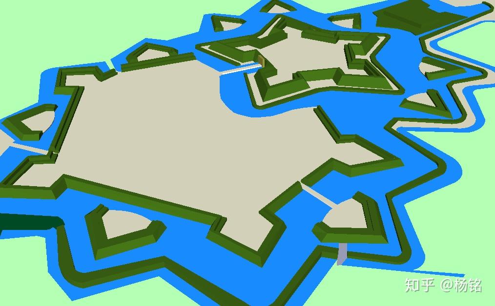 美丽的城防工事一多边棱式城防体系棱堡星堡