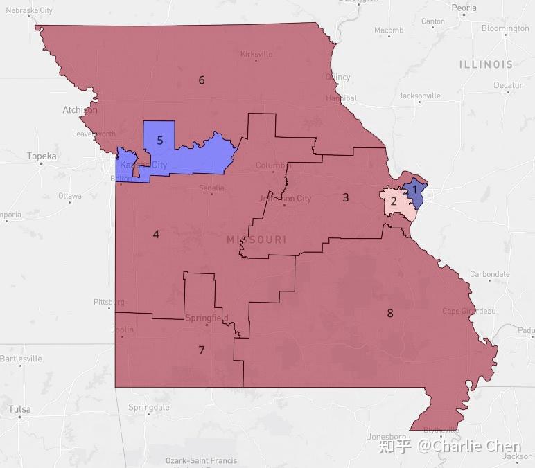 堪薩斯州和密蘇里州在今天5月18日終於完成了選區重劃
