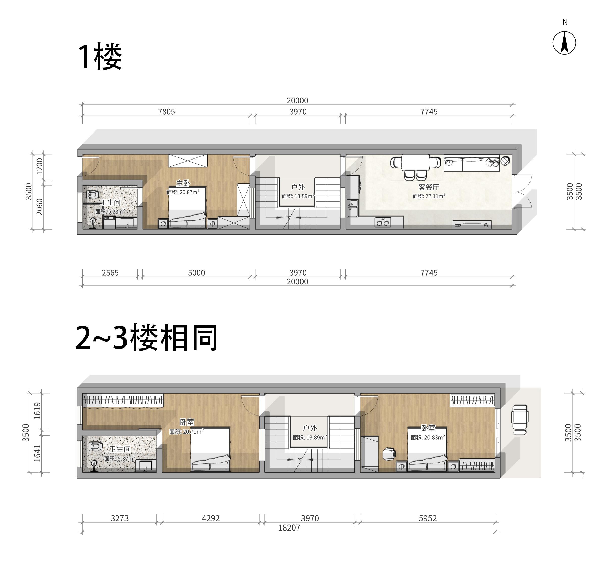 5米宽20米长房屋设计图图片