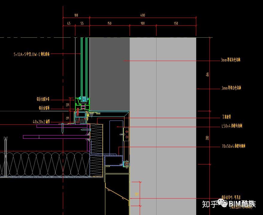 族迹一种铝板幕墙外窗套族