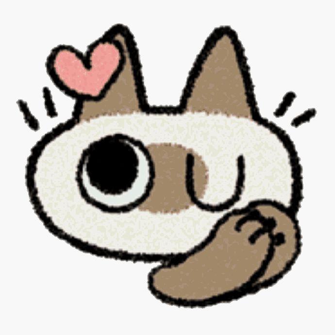 你们有这个暹罗猫的表情包么