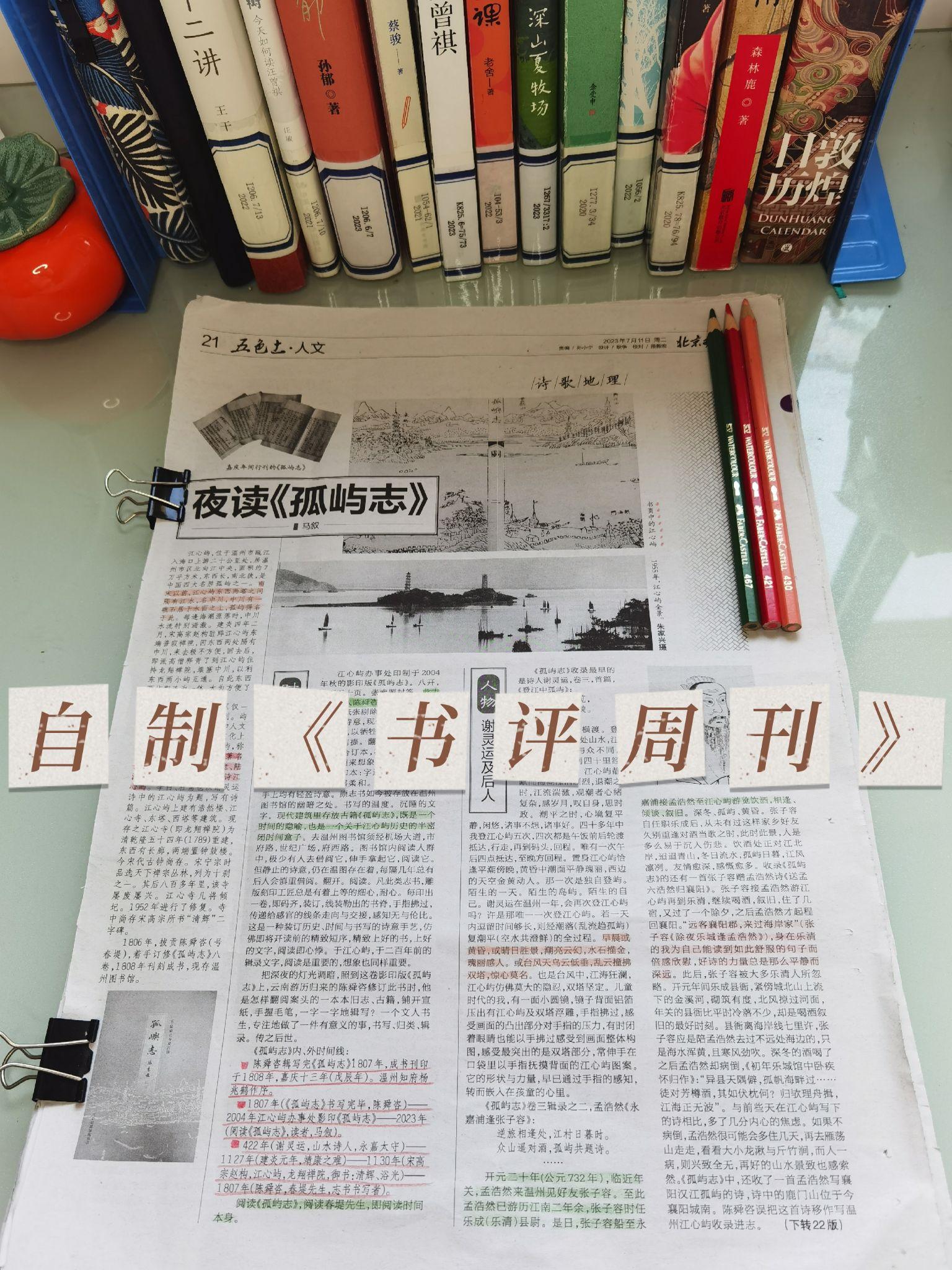 自制《书评周刊》