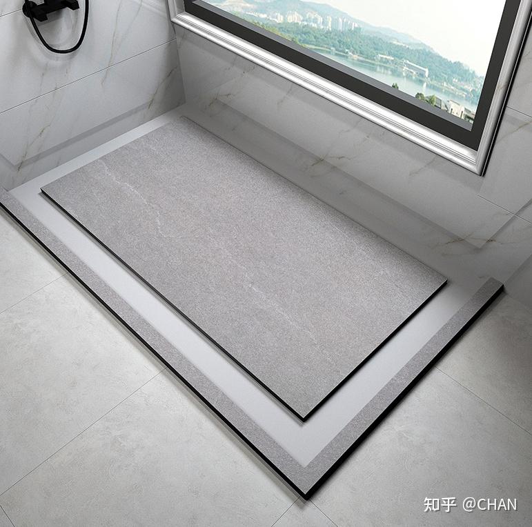 这种12090cm布局的淋浴房地砖坡度怎么做才能顺利排水