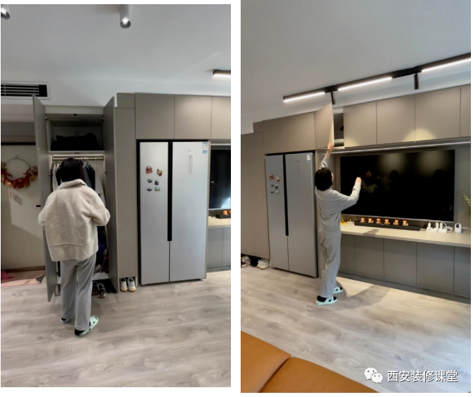 冰箱放电视墙有什么好的方案