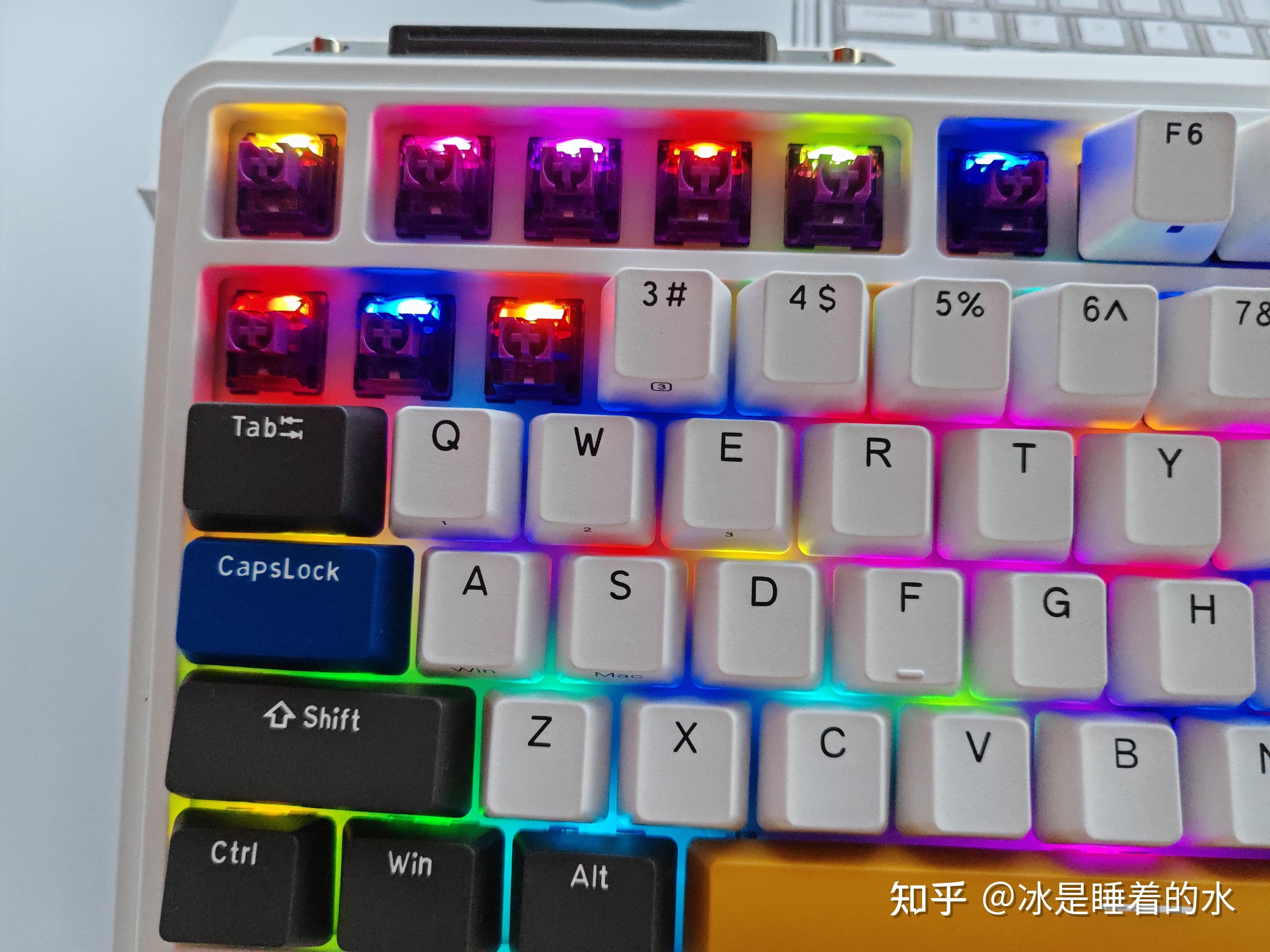 机械键盘怎么选kzzi珂芝k75烈焰紫三模无线机械键盘gasket结构4层消音