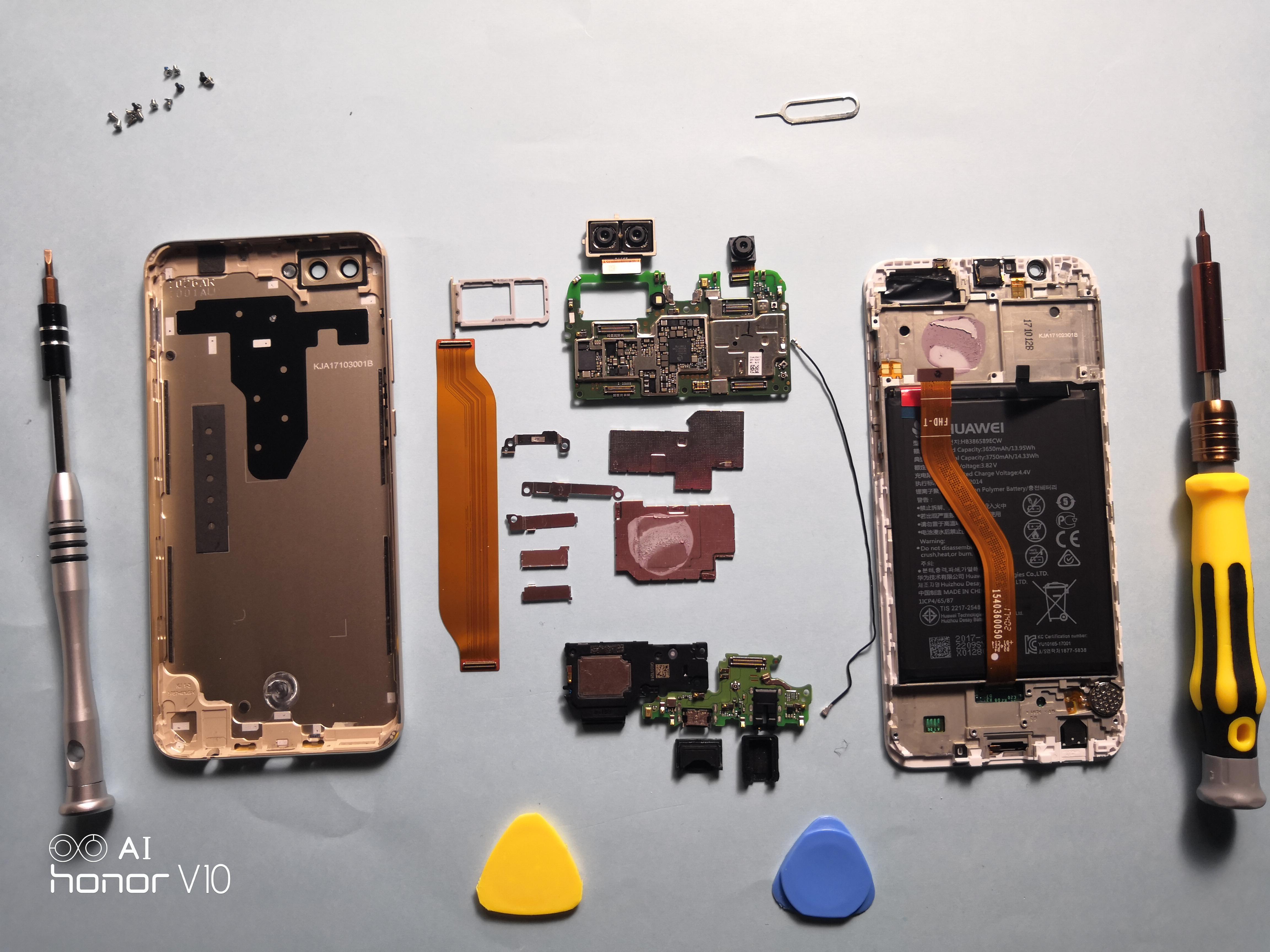 荣耀v10拆机全解竟然解锁了新特性