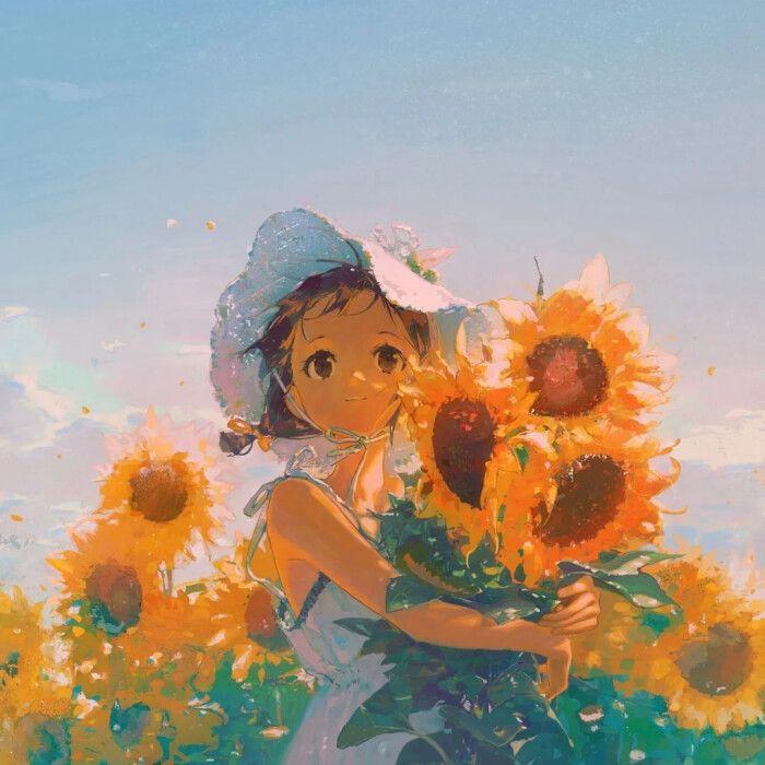 有很惊艳的向日葵头像吗